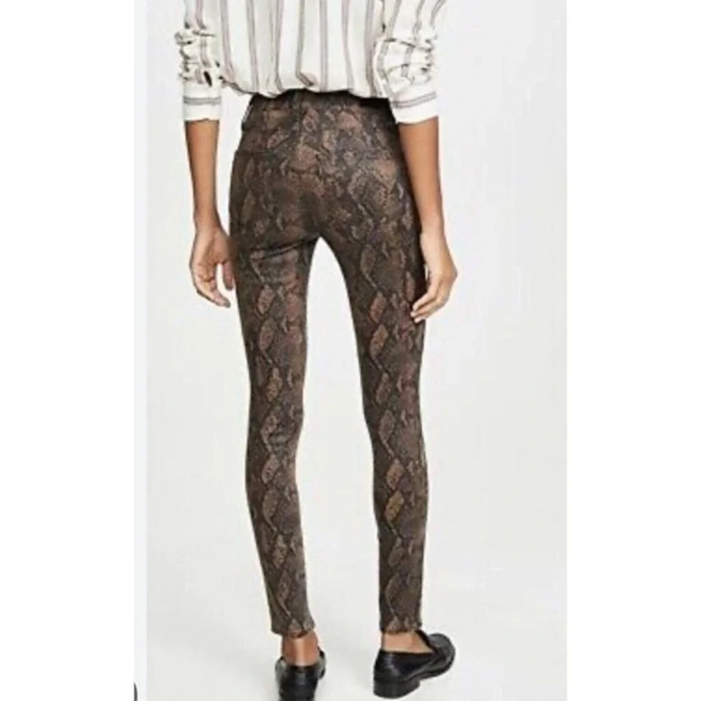 Msrp $239 PAIGE‎ HOXTON ULTRA SKINNY COATED SNAKE HIGH WAIST JEANS SIZE 30